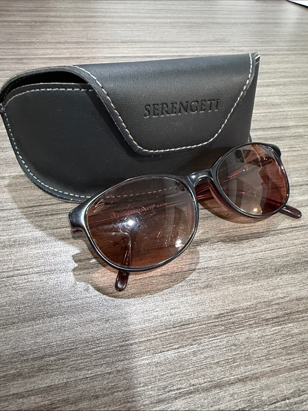 Vintage Serengeti Dark Brown Lens Sunglasses